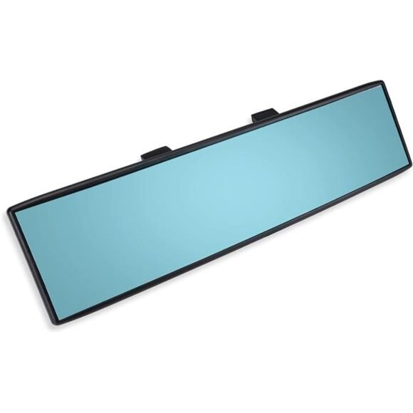 Universal Panoramic 12-Inch Rear View Mirror, Anti-Glare Wide Angle Car Rearview - Picture 2 of 7